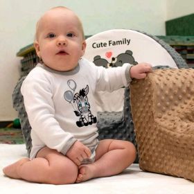 Kojenecký bavlněný overal New Baby Zebra exclusive Bílá
