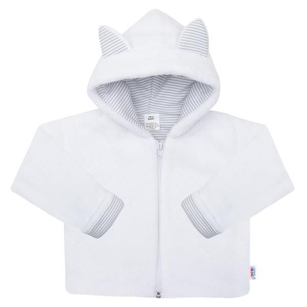 Luxusní dětský zimní kabátek s kapucí New Baby Snowy collection Bílá