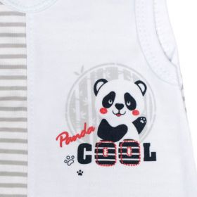 Kojenecké dupačky New Baby Panda Šedá