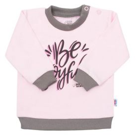 Kojenecké tričko New Baby With Love růžové