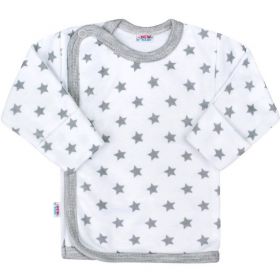 Kojenecká košilka New Baby Classic II šedá s hvězdičkami Šedá