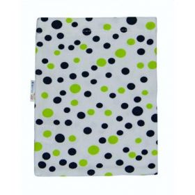 ESITO Žínka bavlna úplet Jersey puntík zelená 19x14 cm