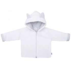 Luxusní dětský zimní kabátek s kapucí New Baby Snowy collection Bílá