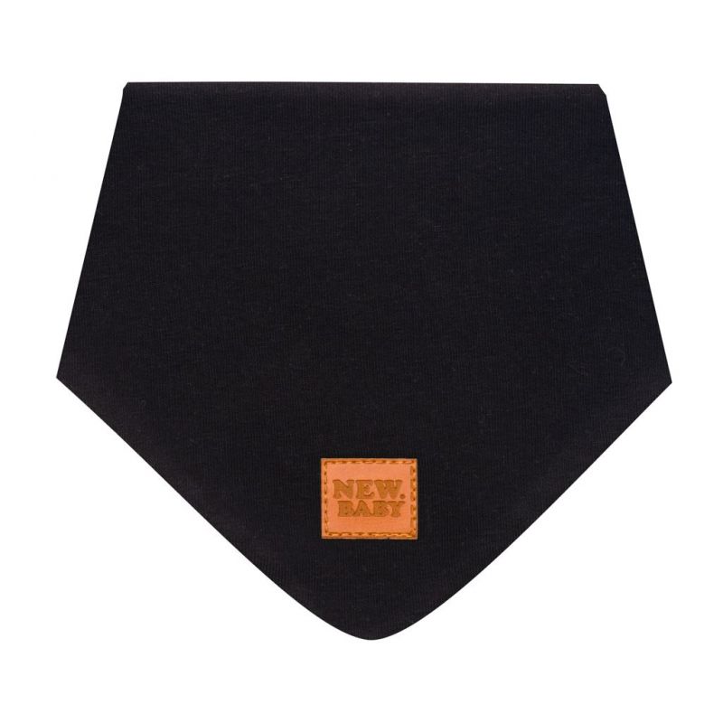 Kojenecký bavlněný šátek na krk New Baby Favorite černý S Černá