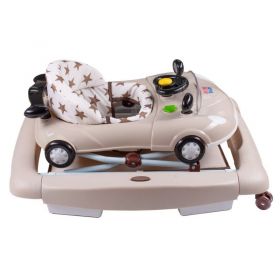 Dětské chodítko s houpačkou a silikonovými kolečky New Baby Little Racing Car
