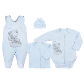 4-dílná kojenecká souprava Koala Angel modrá | 50, 56 (0-3m), 62 (3-6m)