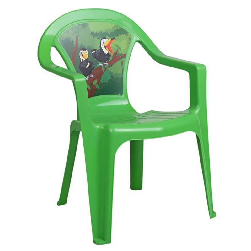 Dětský zahradní nábytek - Plastová židle zelená STAR PLUS