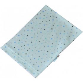ESITO Žínka bavlna úplet Jersey puntík jemný modrý 19x14 cm