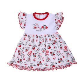 Kojenecké šaty New Baby Beruška Bílá | 62 (3-6m), 68 (4-6m), 74 (6-9m), 80 (9-12m), 86 (12-18m)