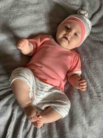 Kojenecká bavlněná čepička New Baby Summertime holka Dle obrázku