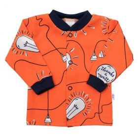 Kojenecký bavlněný kabátek New Baby skvělý nápad Oranžová | 68 (4-6m), 80 (9-12m), 86 (12-18m)