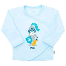 Kojenecká bavlněná košilka New Baby Malý rytíř Modrá | 68 (4-6m)