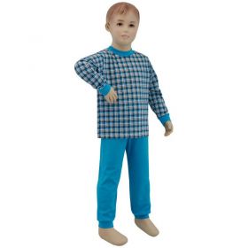 ESITO Chlapecké pyžamo tyrkysové kostky vel. 92 - 110 tyrkysová kostka malá 92