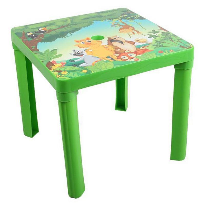 Dětský zahradní nábytek - Plastový stůl zelený STAR PLUS