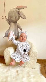 Kojenecké bavlněné šatičky s čelenkou New Baby Teresa Bílá