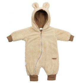 Luxusní dětský zimní overal New Baby Teddy bear béžový | 62 (3-6m)