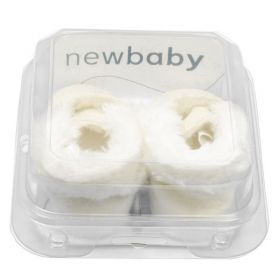 Kojenecké zimní semiškové capáčky New Baby 0-3 m béžové