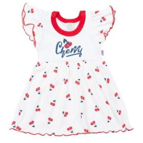 Kojenecké bavlněné šatičky New Baby Cherry Červená | 56 (0-3m), 80 (9-12m)