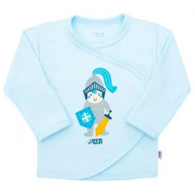 Kojenecká bavlněná košilka New Baby Malý rytíř Modrá