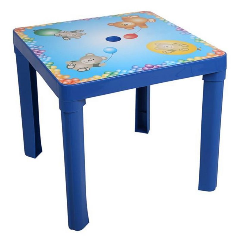Dětský zahradní nábytek - Plastový stůl modrý STAR PLUS