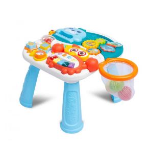 Dětské hrající edukační chodítko 2v1 Toyz Spark turquoise