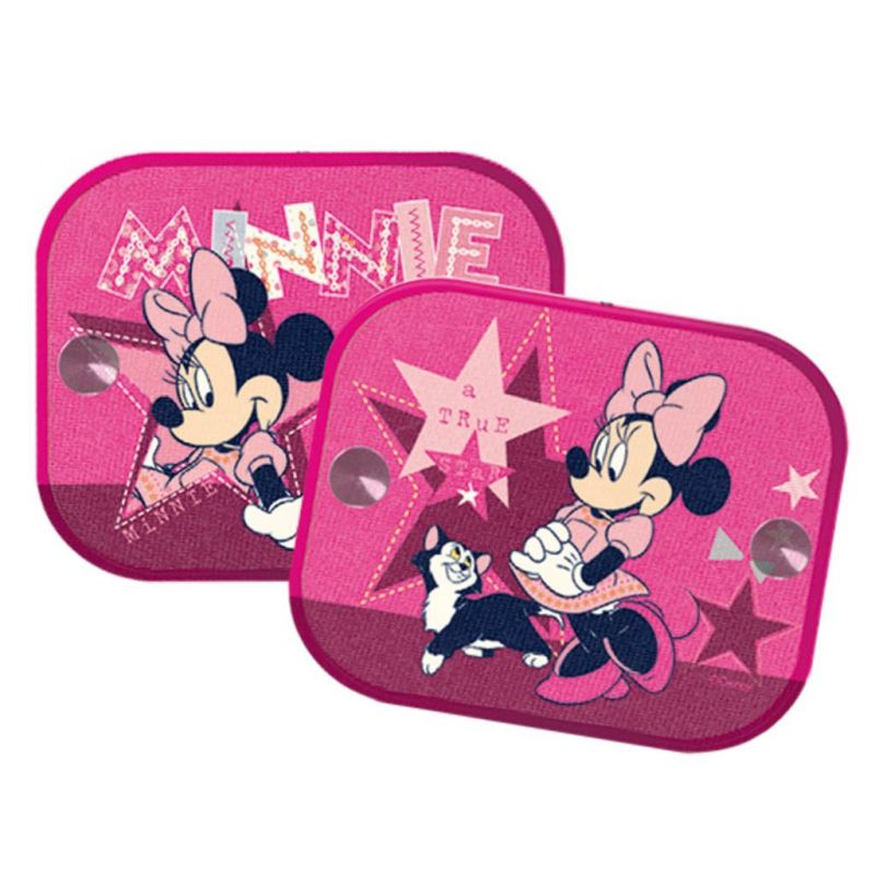 Stínítka do auta 2 ks v balení Minnie Mouse růžová KAUFMANN