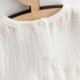 Kojenecké mušelínové šaty New Baby Elizabeth Bílá