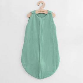 Mušelínový spací vak pro miminka New Baby zelený | 0-6 m