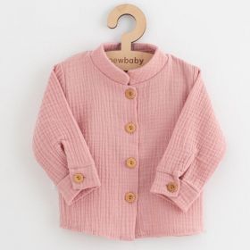 Kojenecká mušelínová košile New Baby Soft dress růžová | 56 (0-3m), 62 (3-6m), 68 (4-6m), 74 (6-9m), 80 (9-12m), 86 (12-18m)