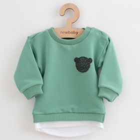 Kojenecká souprava tričko a tepláčky New Baby Brave Bear ABS zelená
