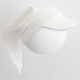 Letní holčičí mušelínový šátek s kšiltem New Baby Elizabeth Bílá | 62 (3-6m)