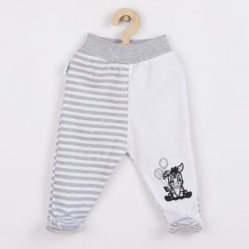 Kojenecké bavlněné polodupačky New Baby Zebra exclusive Bílá