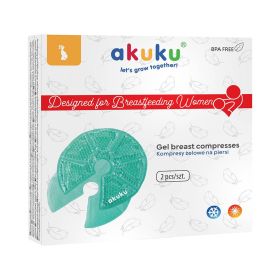Gelové prsní obklady - polštářky Akuku 2 ks