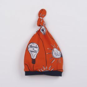Kojenecká bavlněná čepička New Baby skvělý nápad Oranžová