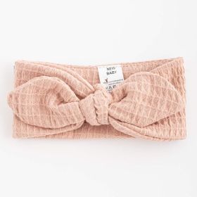 Kojenecká mušelínová čelenka New Baby Comfort clothes růžová | Univerzální