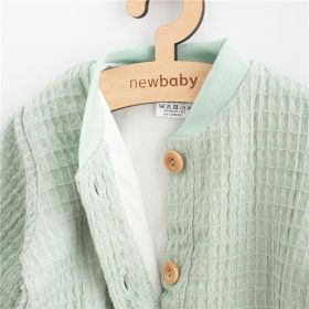 Kojenecký mušelínový kabátek New Baby Comfort clothes šalvějová Zelená