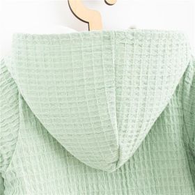 Kojenecký mušelínový overal s kapucí New Baby Comfort clothes šalvějová Zelená