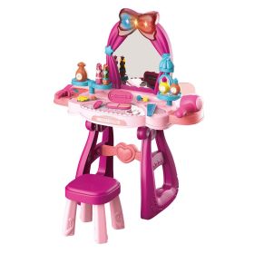 Dětský toaletní stolek s hudbou a židličkou BABY MIX