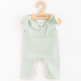 Kojenecké mušelínové lacláčky New Baby Comfort clothes šalvějová Zelená