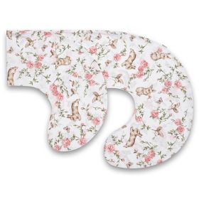 Povlak na kojící polštář ve tvaru C New Baby Růžová Zahrada