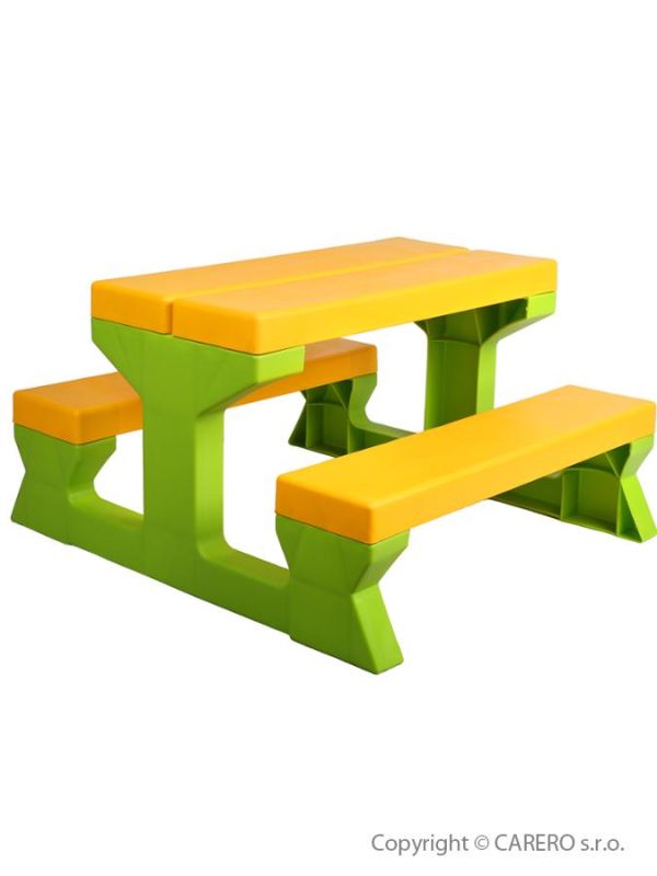 Dětský zahradní nábytek - Stůl a lavičky STAR PLUS