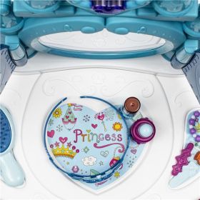 Dětský toaletní stolek ledový svět se světlem, hudbou a židličkou BABY MIX