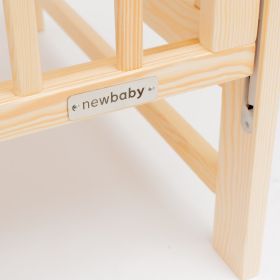 Dětská postýlka New Baby BASIC se stahovací bočnicí přírodní