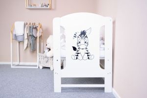 Dětská postýlka New Baby ELSA Zebra bílá