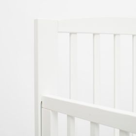 Dětská postýlka New Baby LILLY se stahovací bočnicí bílá
