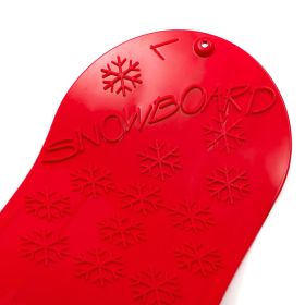 Dětský kluzák na sníh Baby Mix SNOWBOARD 72 cm červený