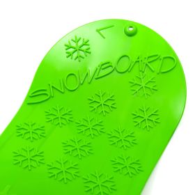 Dětský kluzák na sníh Baby Mix SNOWBOARD 72 cm zelený