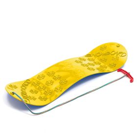 Dětský kluzák na sníh Baby Mix SNOWBOARD 72 cm žlutý