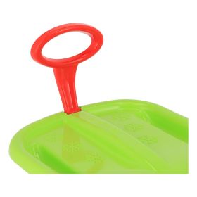 Sáňkovací kluzák s pohyblivým madlem Baby Mix SNOW ARROW 74 cm zelený