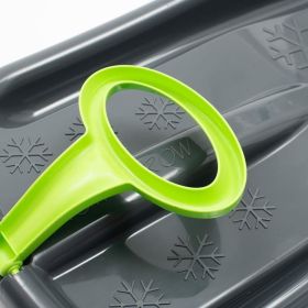 Sáňkovací kluzák s pohyblivým madlem Baby Mix SNOW ARROW 74 cm zelený